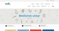 Desktop Screenshot of luhmacare.no